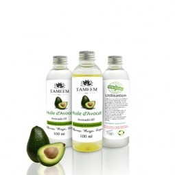 Huile d'avocat 100% pure et...